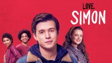 Love, Simon movie poster with Simon and other characters
