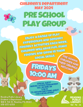 Pre School Play Group on Fridays from 10:00-11:00