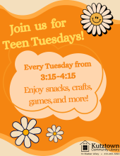 Join us every Tuesday at 3:15 p.m.
